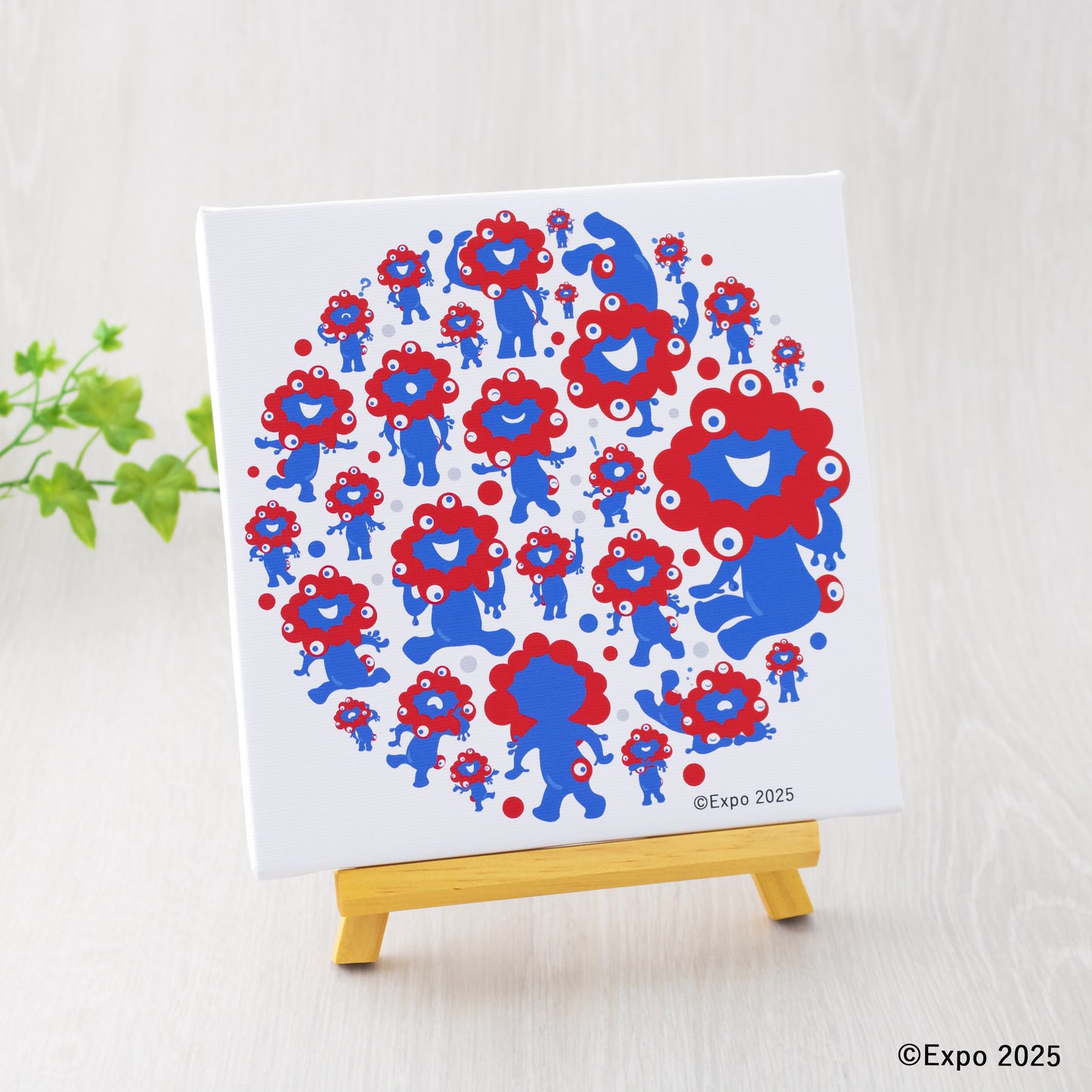 EXPO2025 ミャクミャク キャンバスジクレー印刷 集合SO号