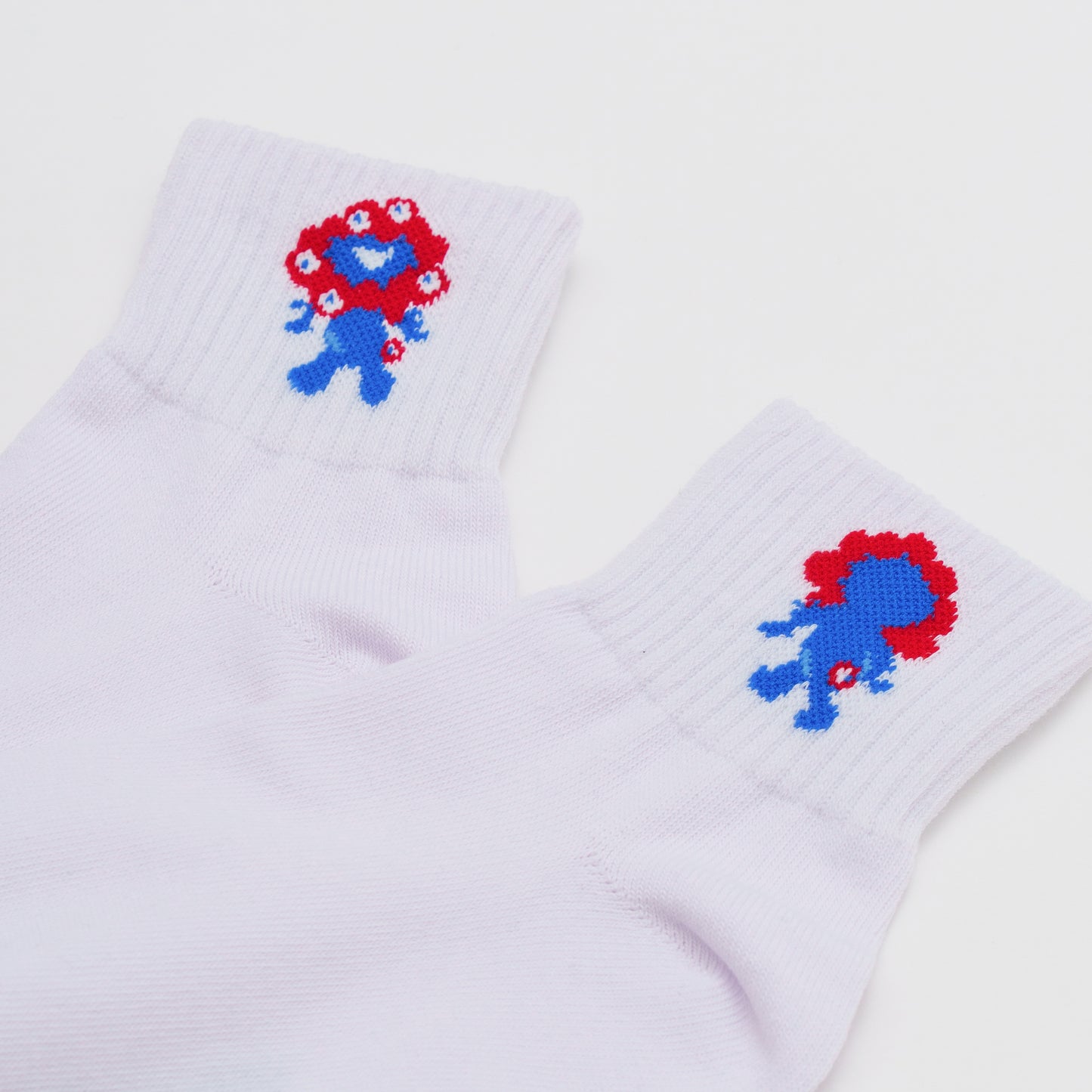 EXPO2025 ミャクミャク ソックス表裏柄ショート丈 ホワイト 25-27cm MENS