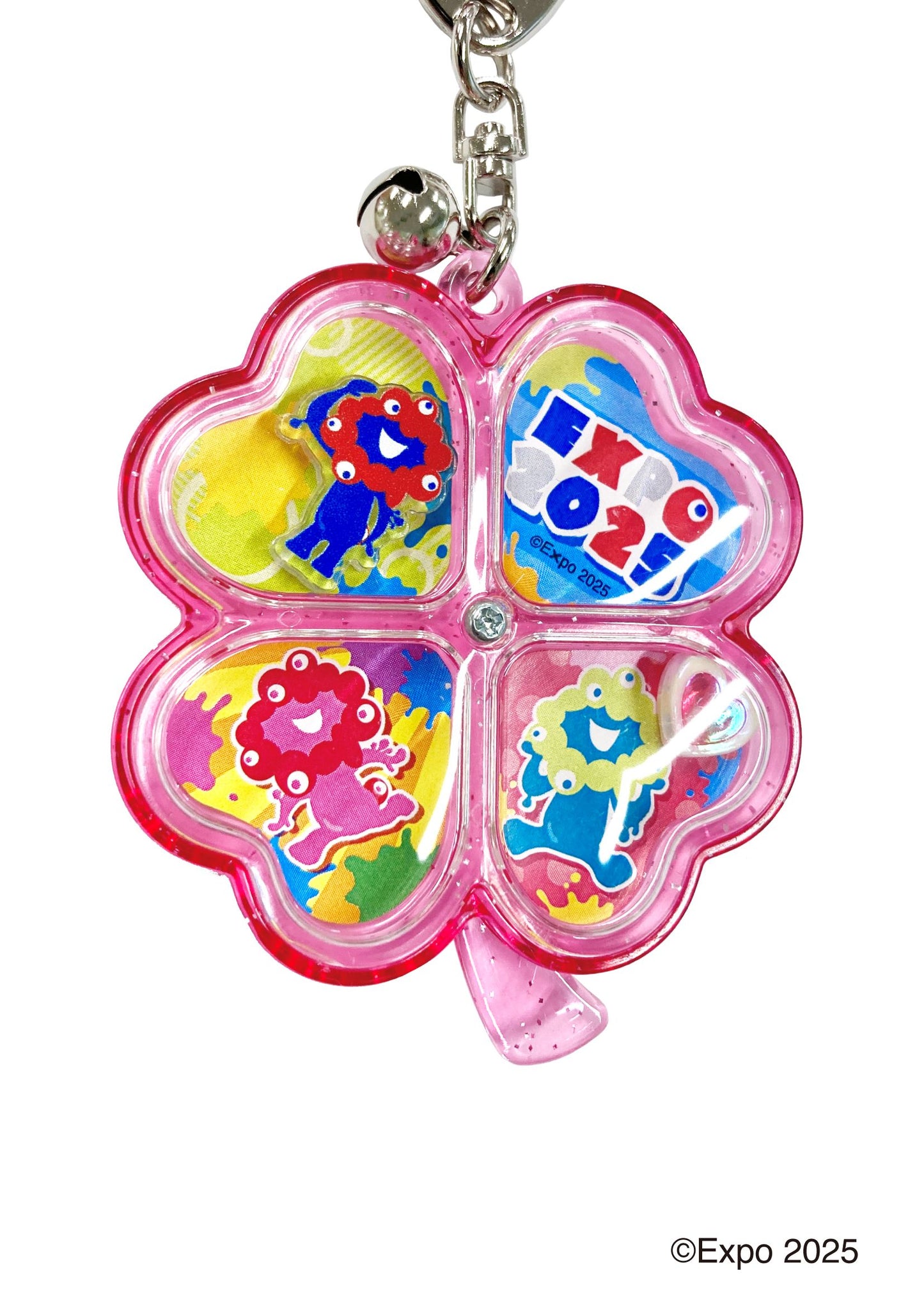 EXPO2025 クローバーキーホルダー フェスティバルピンク