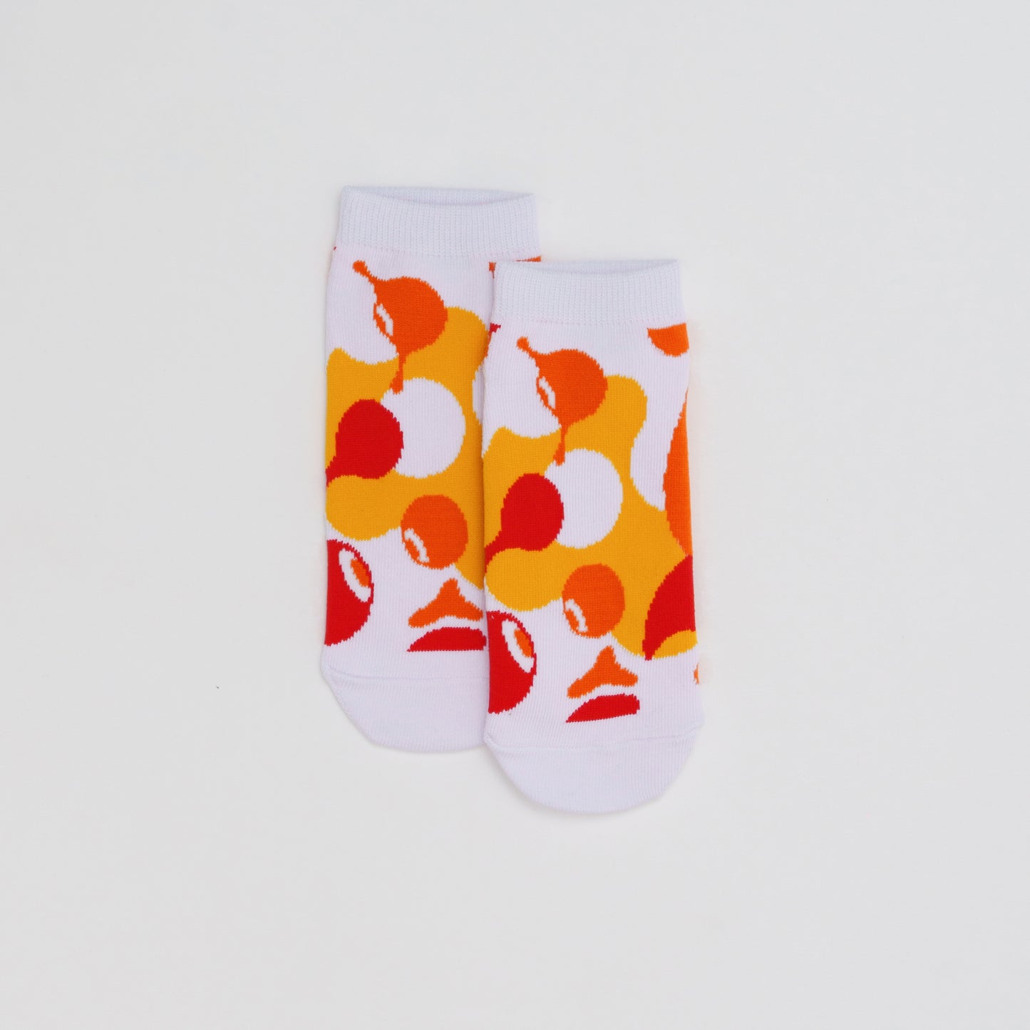 EXPO2025　ミャクミャク　ソックス　WORLD柄　オレンジ23-25cm　LADIES