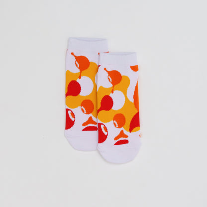 EXPO2025　ミャクミャク　ソックス　WORLD柄　オレンジ23-25cm　LADIES