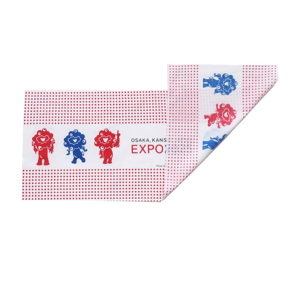 EXPO2025　手ぬぐい　ミャクミャク　豆絞り