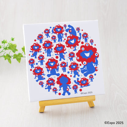 EXPO2025　ミャクミャク　キャンバスジクレー印刷　集合SO号