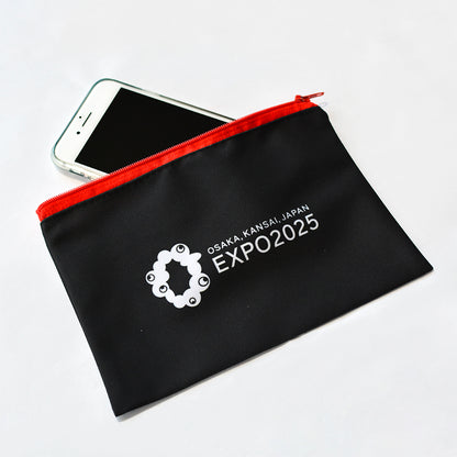 EXPO2025　ジッパーポーチ　EXPO2025　黒
