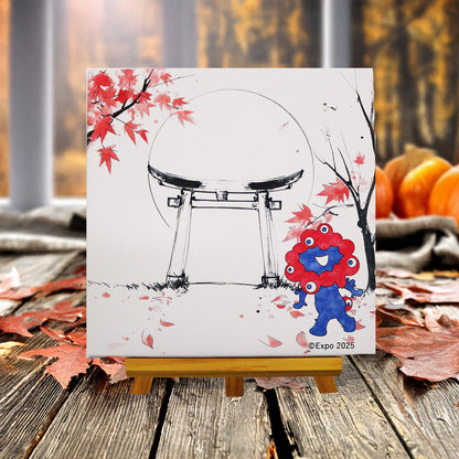 EXPO2025　ミャクミャク　キャンバスジクレー和シリーズ　「秋」SO号