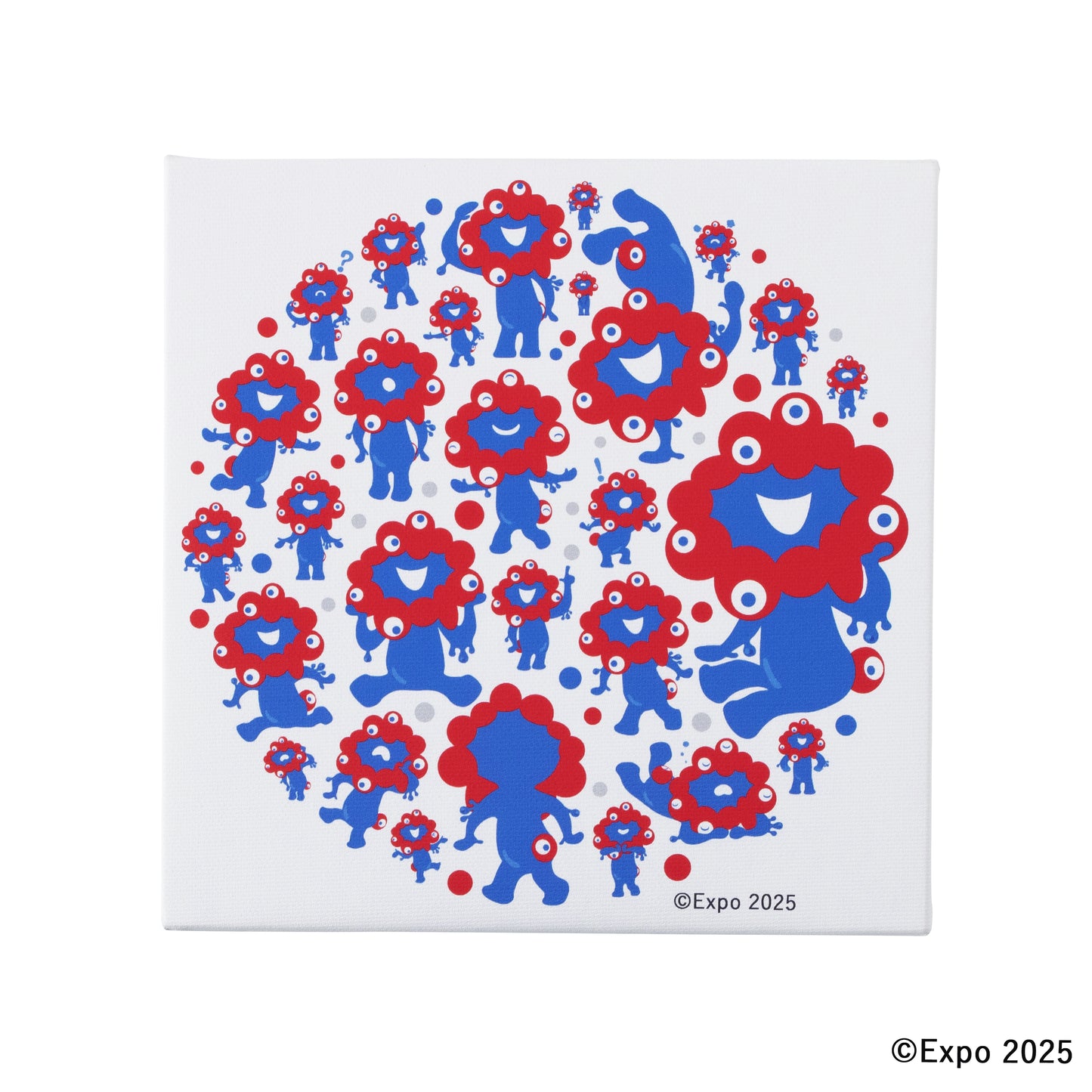 EXPO2025　ミャクミャク　キャンバスジクレー印刷　集合SO号