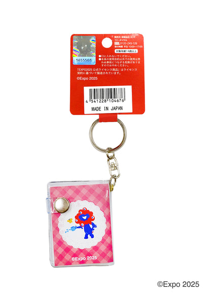 EXPO2025　ミニ自由帳　キーホルダー　花柄