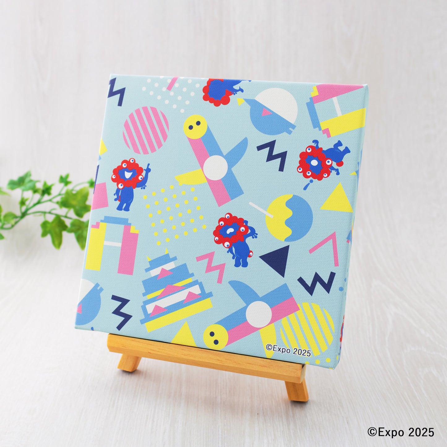 EXPO2025　ミャクミャク　キャンバスジクレー印刷　レトロポップ1　SO号