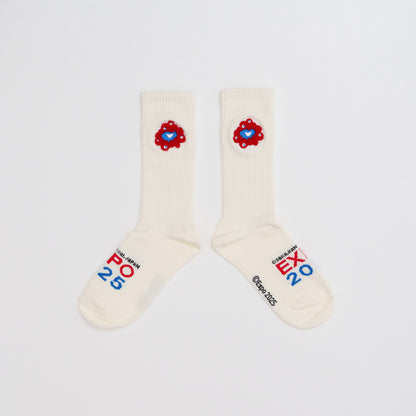 EXPO2025　ミャクミャク　ソックス　相良刺繍　23-25cm　LADIES