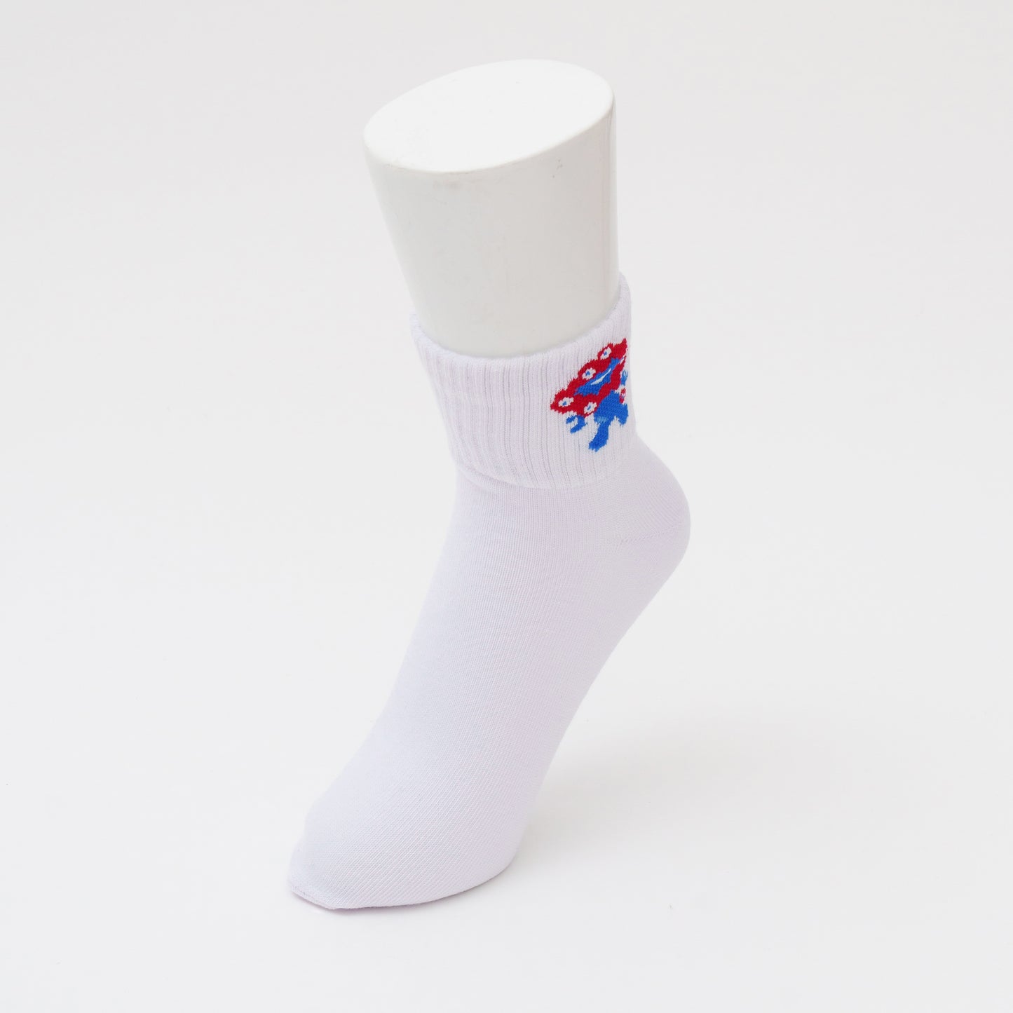 EXPO2025　ミャクミャク　ソックス表裏柄ショート丈　ホワイト　25-27cm　MENS