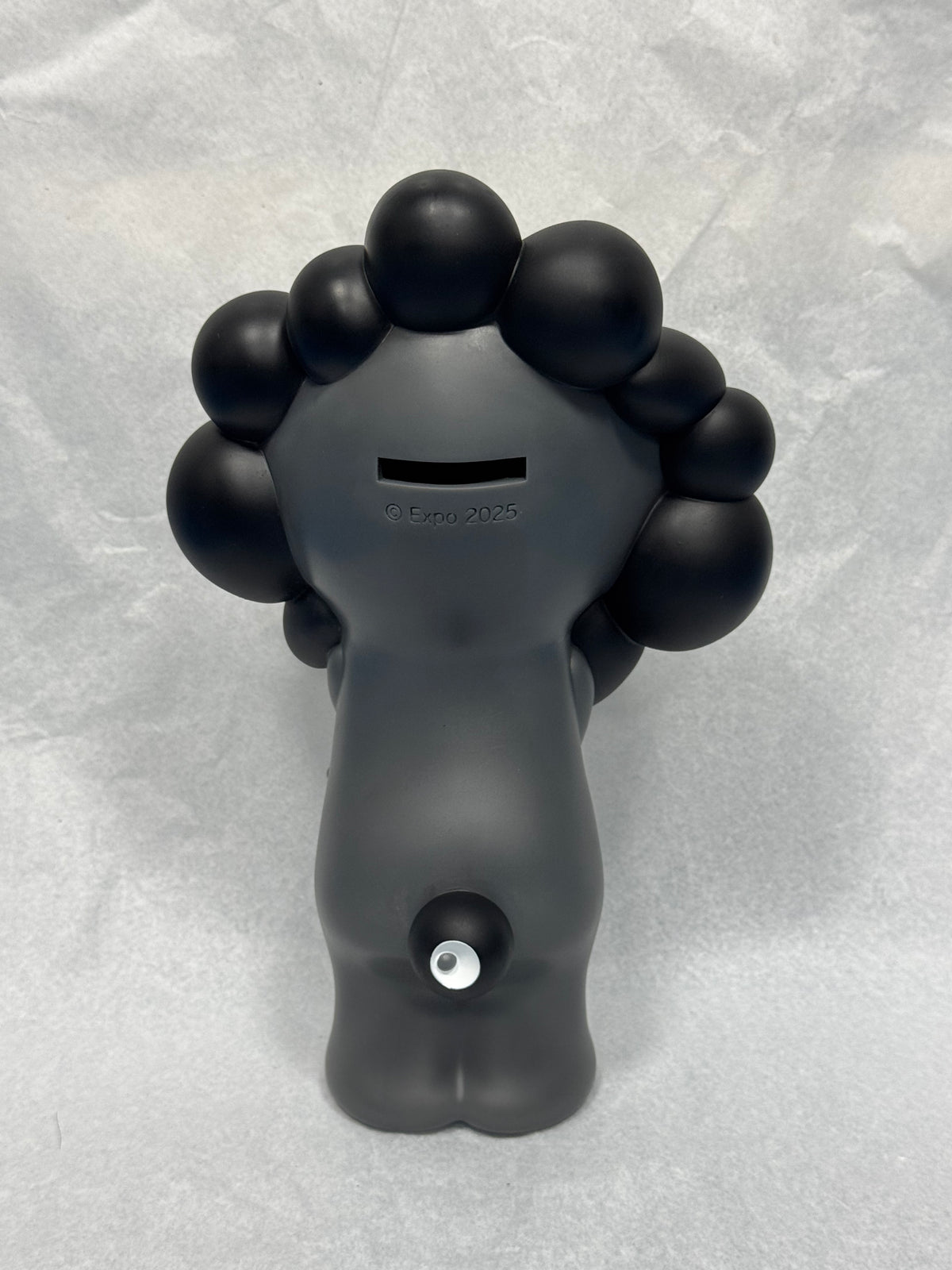 ソフビ貯金箱　モノクロ