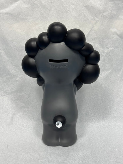 ソフビ貯金箱　モノクロ