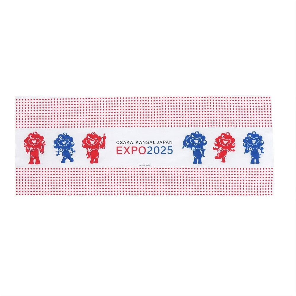 EXPO2025　手ぬぐい　ミャクミャク　豆絞り