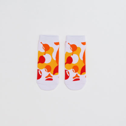 EXPO2025　ミャクミャク　ソックス　WORLD柄　オレンジ23-25cm　LADIES