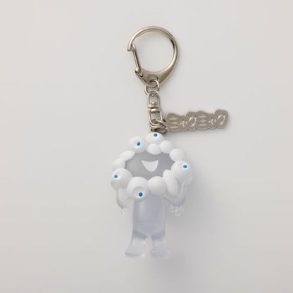 EXPO2025 立体PVCキーホルダープレート付き透明白