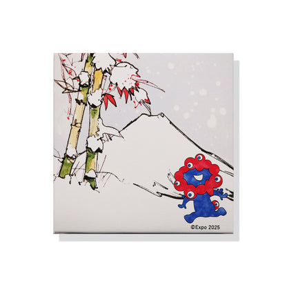 EXPO2025　ミャクミャク　キャンバスジクレー和シリーズ　「冬」SO号