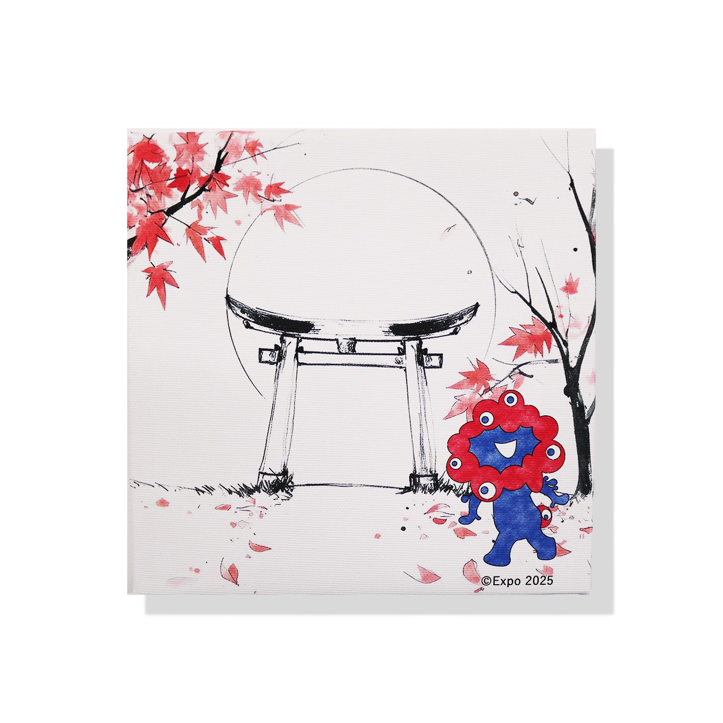 EXPO2025　ミャクミャク　キャンバスジクレー和シリーズ　「秋」SO号