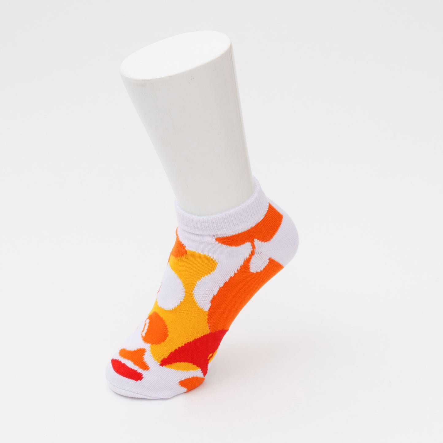 EXPO2025　ミャクミャク　ソックス　WORLD柄　オレンジ23-25cm　LADIES