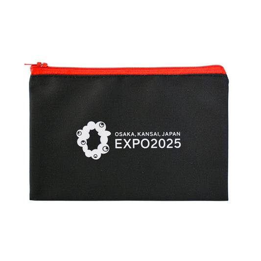 EXPO2025　ジッパーポーチ　EXPO2025　黒
