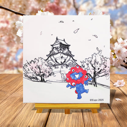 EXPO2025　ミャクミャク　キャンバスジクレー和シリーズ　「春」SO号